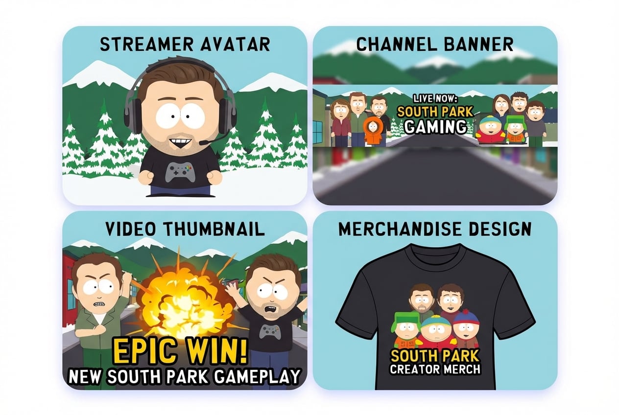 Branding for Creators of South Park Content